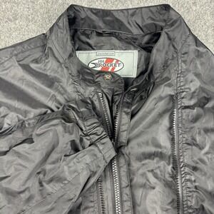 Joe Rocket Motorcycle Jacket Mens XL Black Full Zip Lightweight Riding Coat